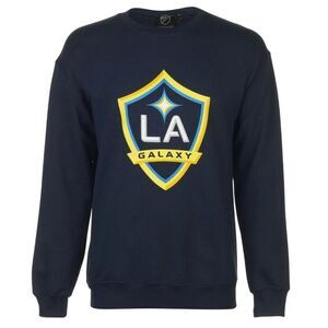 LA Galaxy Mens Logo Crew Neck Sweatshirt / Blue